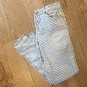 Anthropologie Level 99 Liza stripe jeans skinny 27 waist